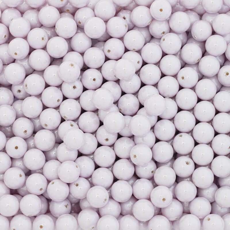 Balls for sticking on the pin acrylic glass balls 10mm light lavender 4pcs XYAPKU15