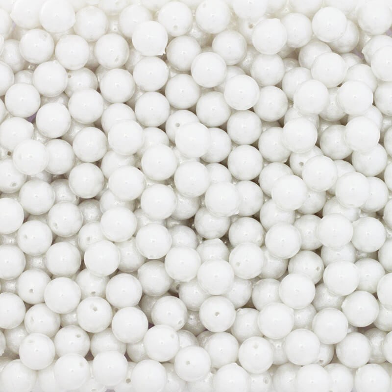 Balls for sticking on a pin acrylic glass balls 10mm pearl with cotton 2pcs XYAPKU17