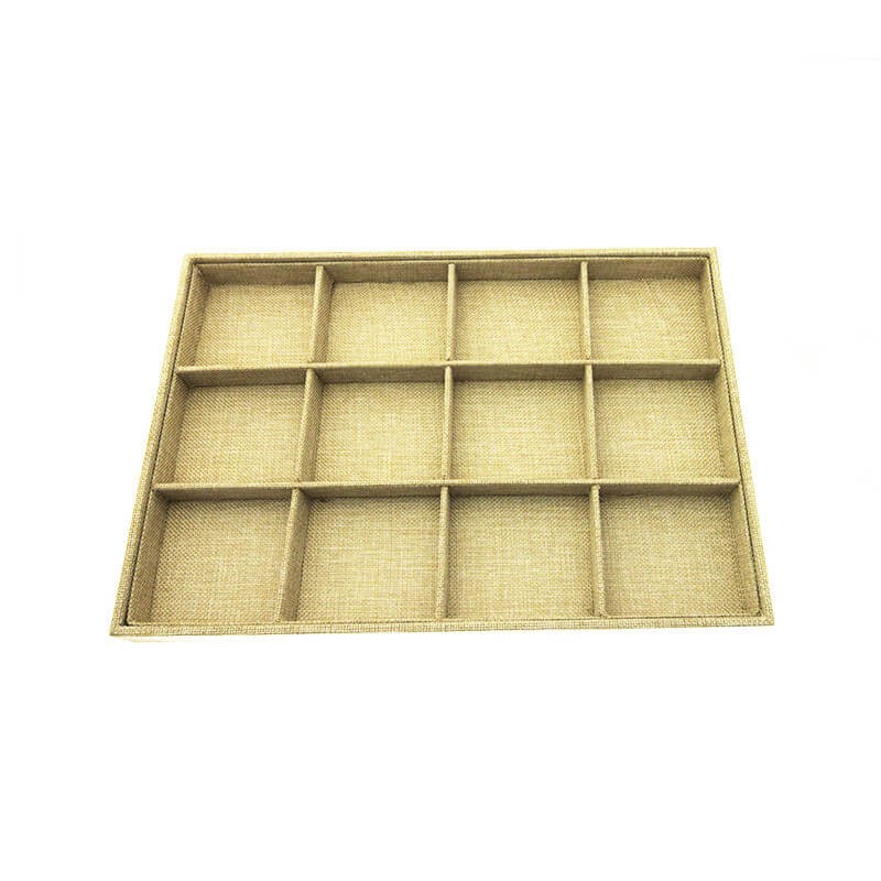 Display with compartments 35x25cm linen 1 pc EKS05