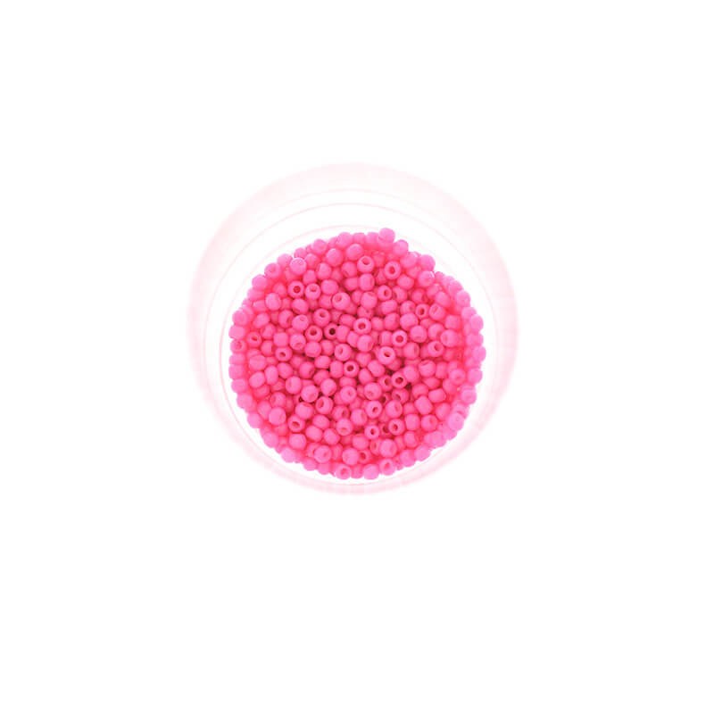 Koraliki SeedBeads Premium opaque Light Fluo Pink (12/0) 1.9mm 10g SZDR20OP020