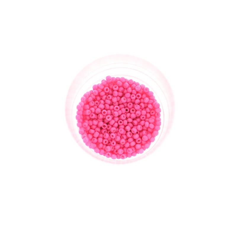 Koraliki SeedBeads Premium opaque Light Fluo Pink (12/0) 1.9mm 10g SZDR20OP020