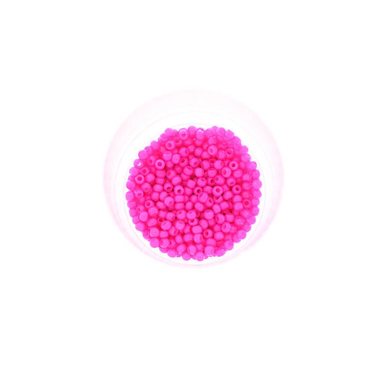 Koraliki SeedBeads Premium opaque Fluo Pink (12/0) 1.9mm 10g SZDR20OP022