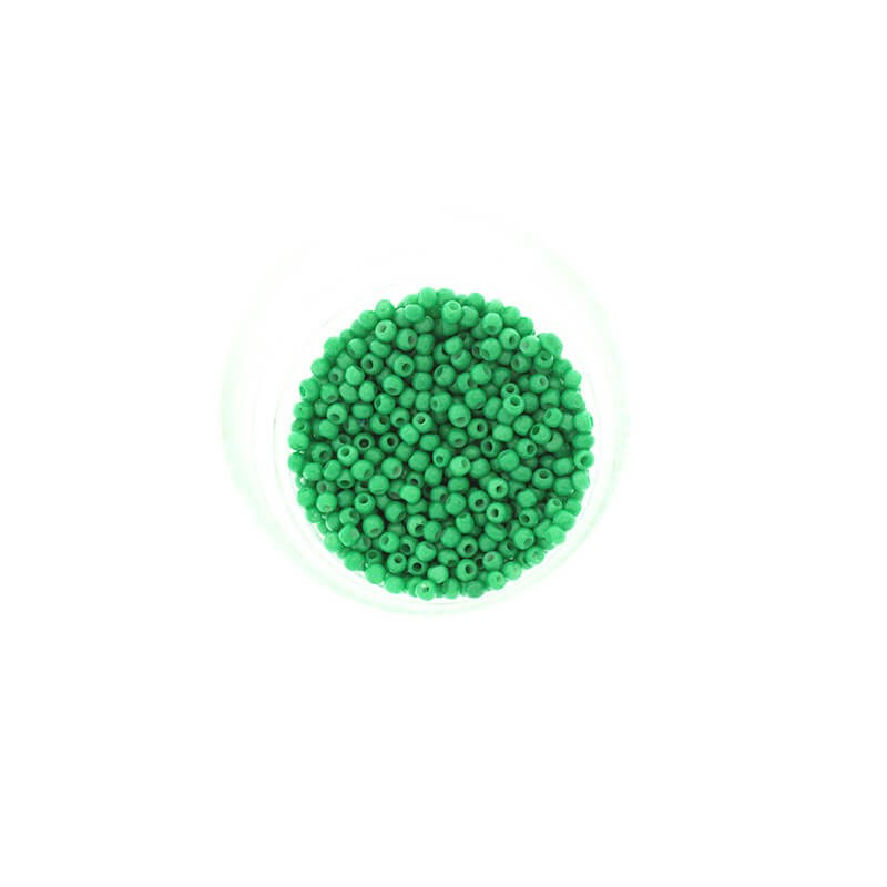 Koraliki SeedBeads Premium opaque Green Peas (12/0) 1.9mm 10g SZDR20OP045