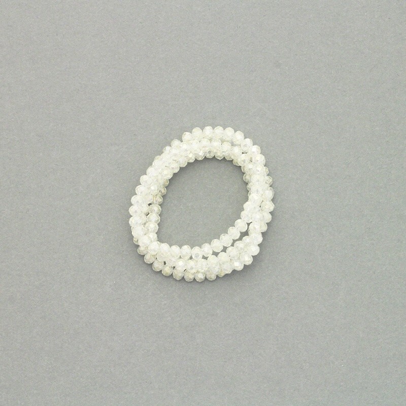 Kryształki/ oponki fasetowane 145szt / sznur cytryn AB 3.5x2.5mm SZKROP03028