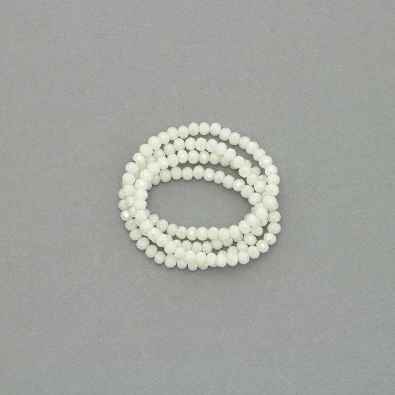 Kryształki/ oponki fasetowane 145szt / sznur złota perła 3.5x2.5mm SZKROP03066
