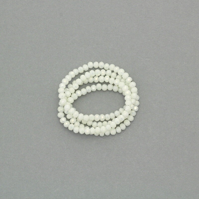 Kryształki/ oponki fasetowane 145szt / sznur złota perła 3.5x2.5mm SZKROP03066