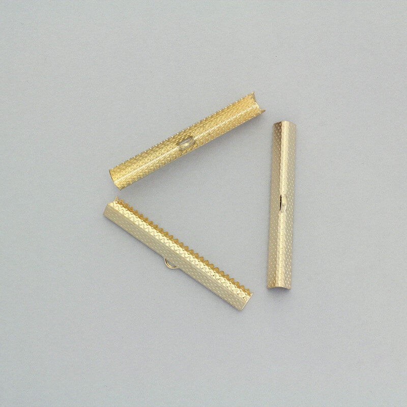 Gold crocodile clips 50x8x5.5mm 10pcs LAPZKG50