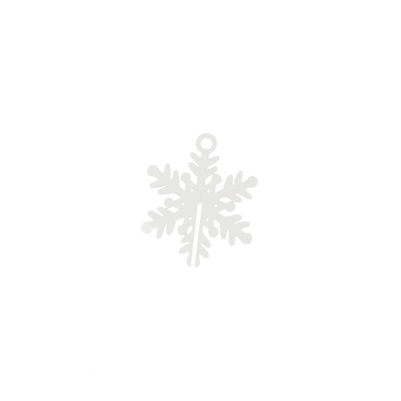 Splendide snowflake charms platinum 15mm 2pcs AKG506P
