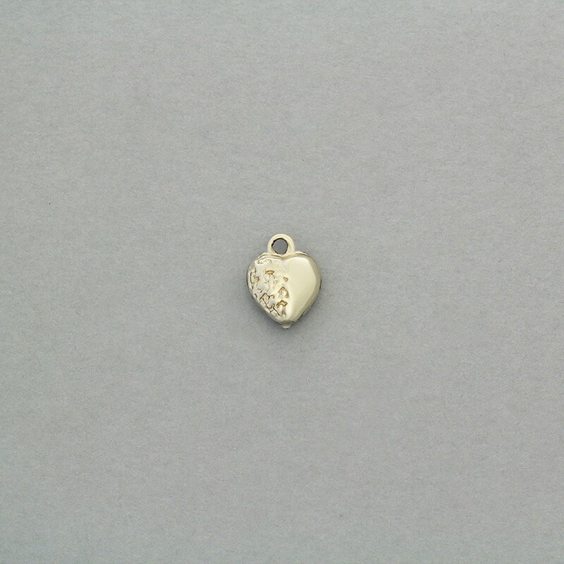 Heart pendants 9x12mm 1pc AKG528