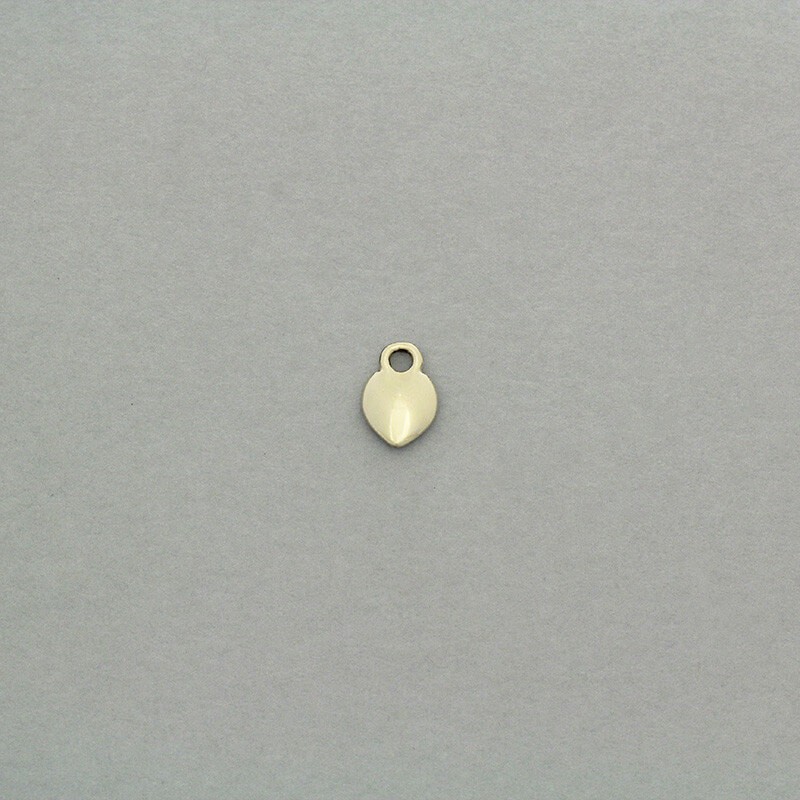 Heart pendants 9x6mm 2pcs AKG531