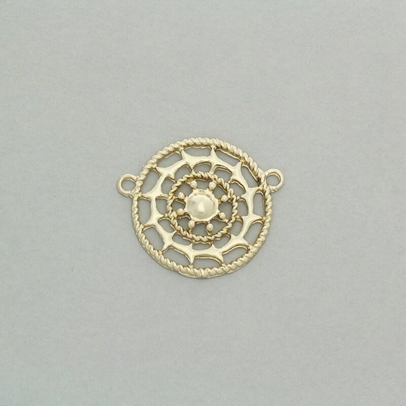Connectors for necklaces gold 26x22mm 1pc AKG566