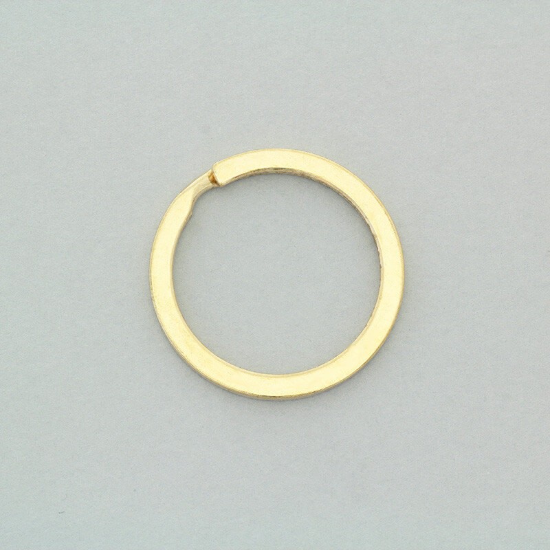 Circles for key rings 10 pcs flat golden 30x2.3mm ZAPBRK50
