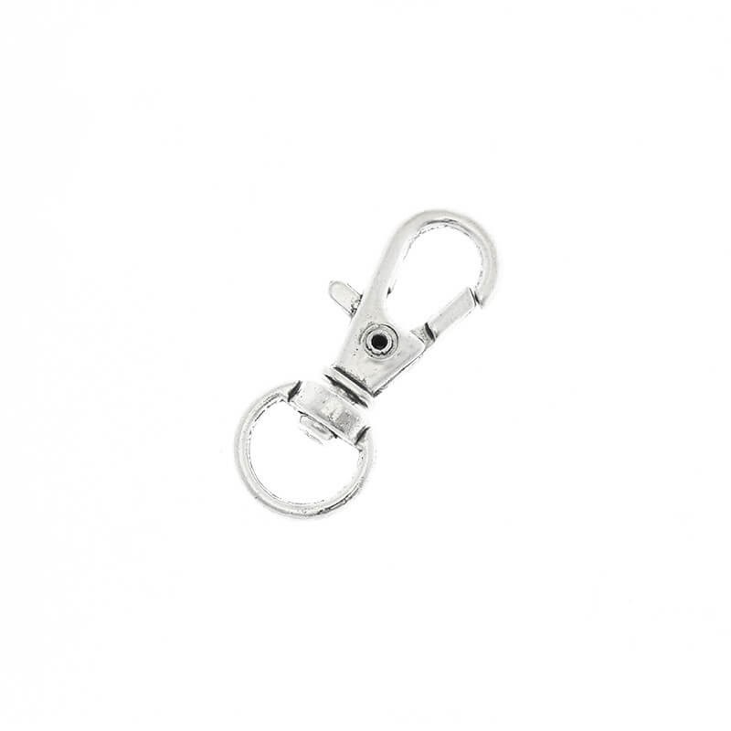 Clasps for keyrings 1p platinum 32x12mm ZAPBRK62A