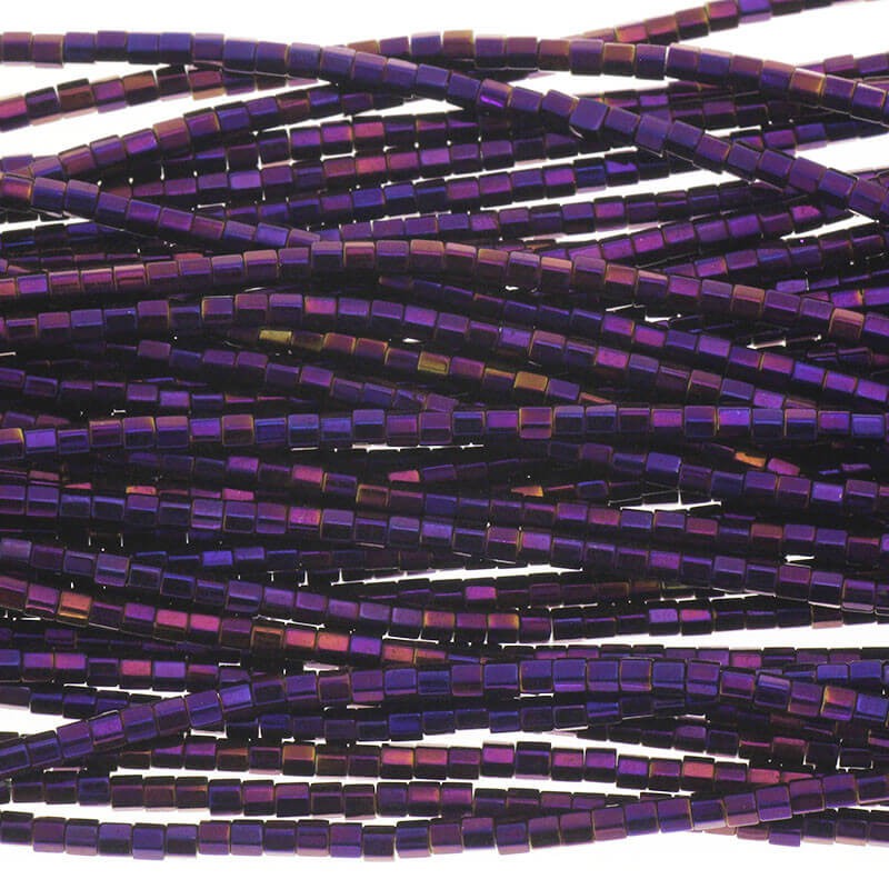Hematite / rollers 2x2mm / violet metallic 200pcs KAHE60