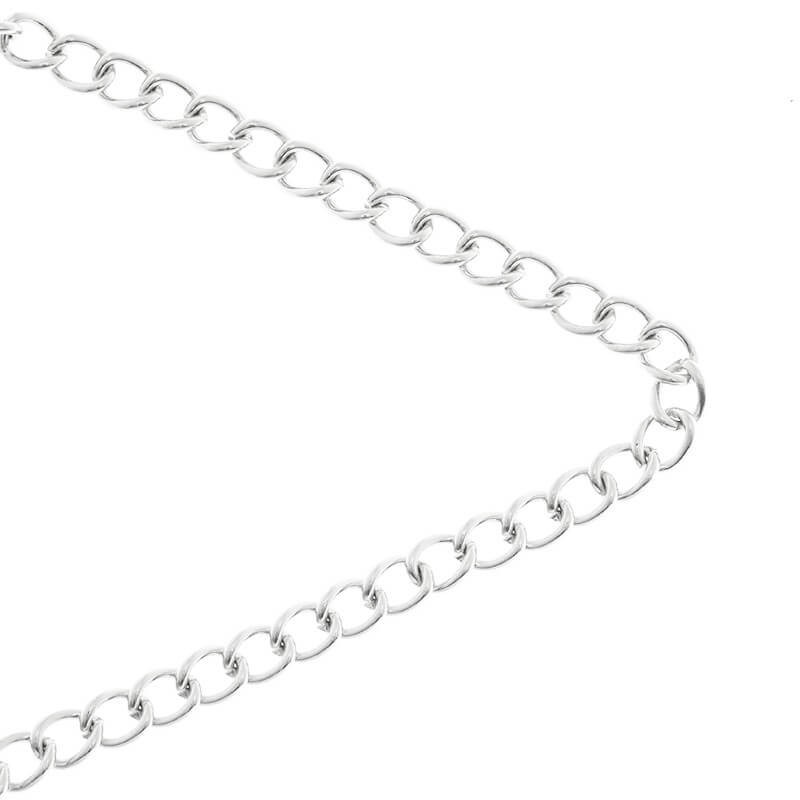 Chains / oval platinum twist 4.5x6.2x1.1 1m LL171PL