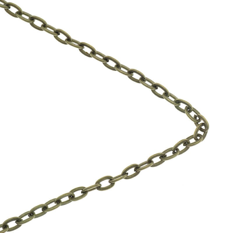 Chains / flat ankier antique bronze 3.8x5.6mm 1m LL176AB