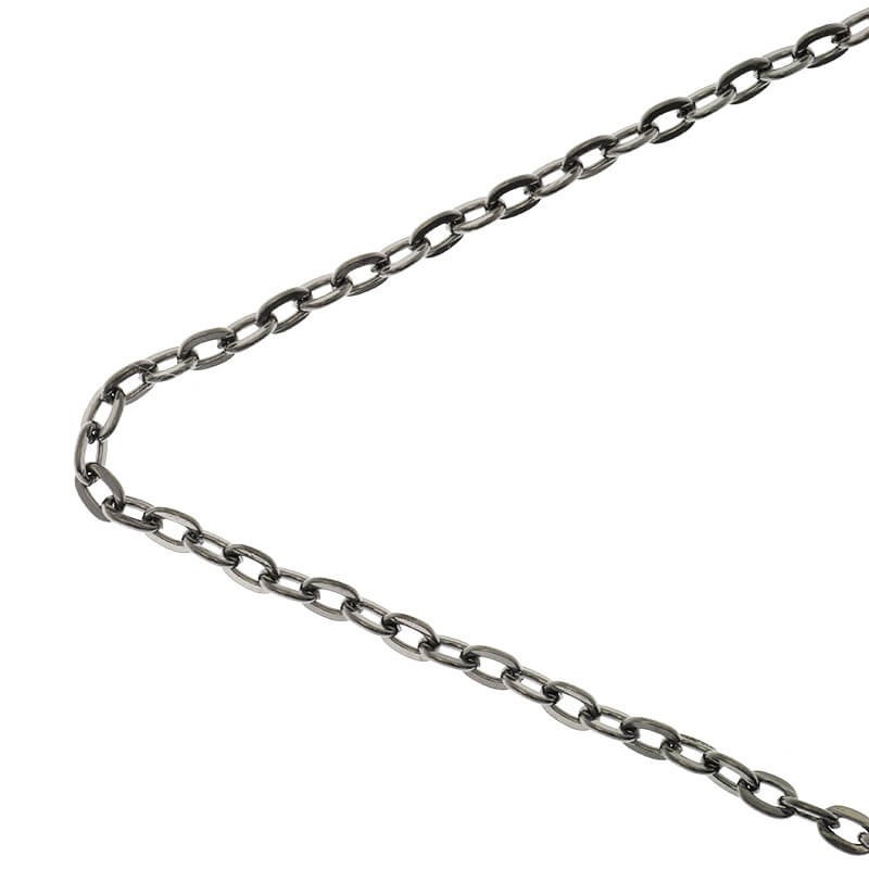 Chains / flat ankier anthracite 3.5x4.8mm 1m LL175AN