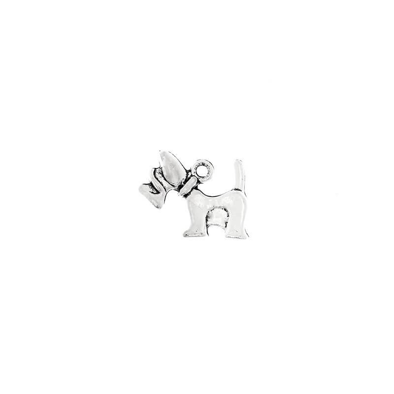 Terrier pendant 18x15, silver, 3 pieces AAT454