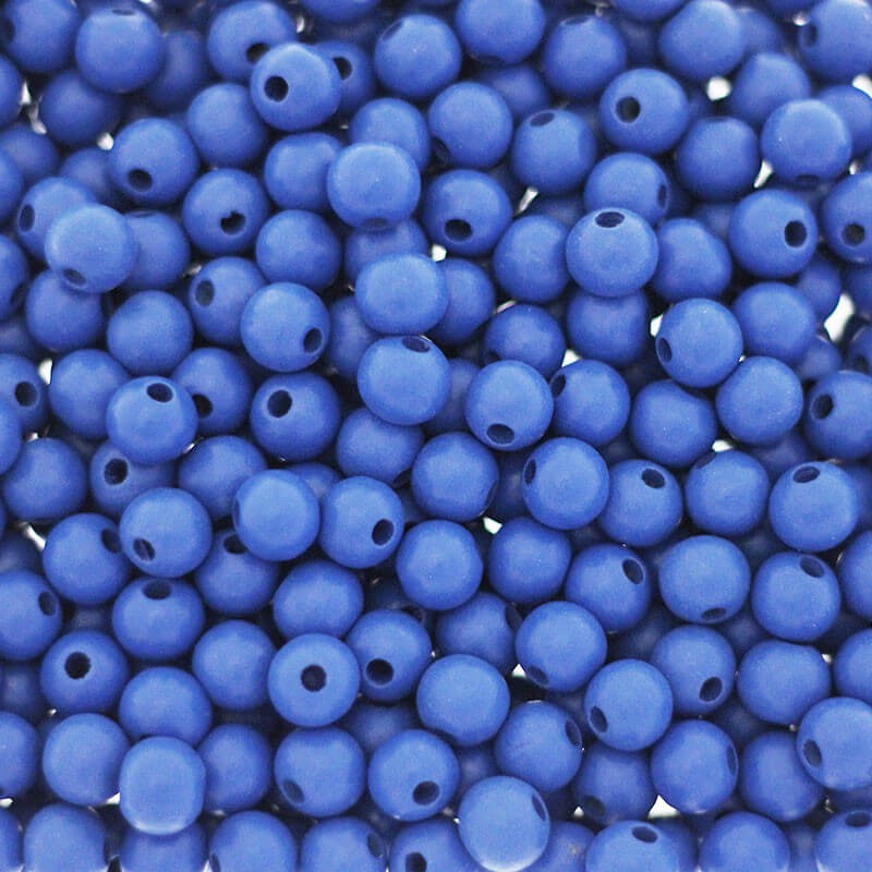 Wooden beads 10mm blue 15pcs. DRKU1002