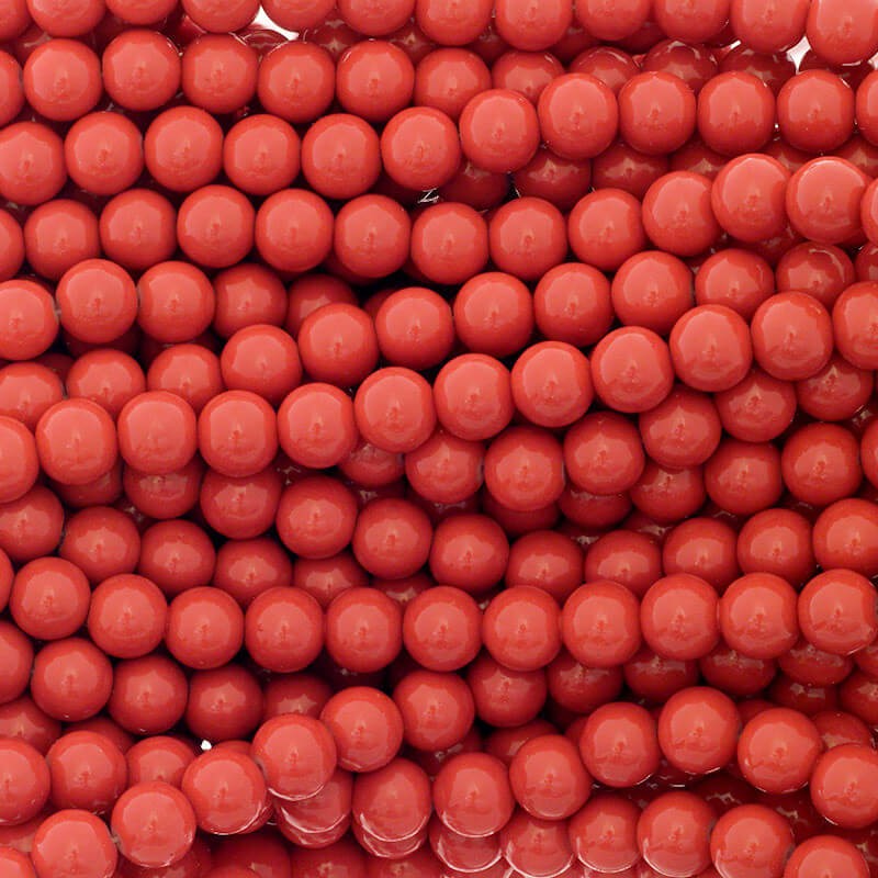 Glass beads Milky 10mm balls 86 pieces of ore SZTP1034