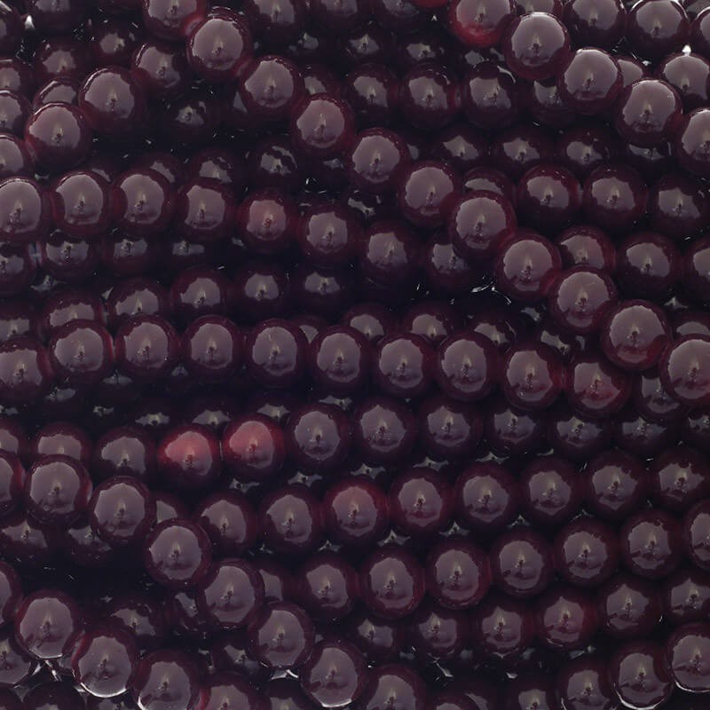 Glass beads Milky 10mm beads 86 pieces Blackberry SZTP1035