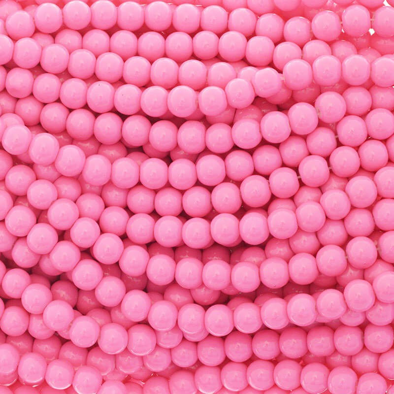 Milky Chinese rose beads / 8mm beads / for bracelets / 104 pieces SZTP0852