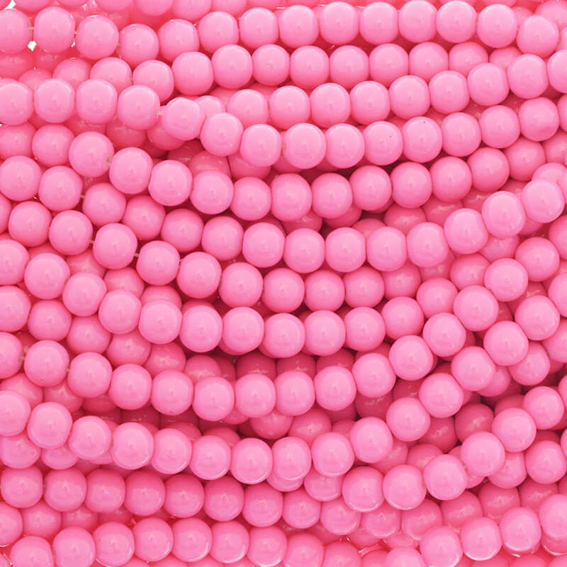 Milky Chinese rose beads / 8mm beads / for bracelets / 104 pieces SZTP0852