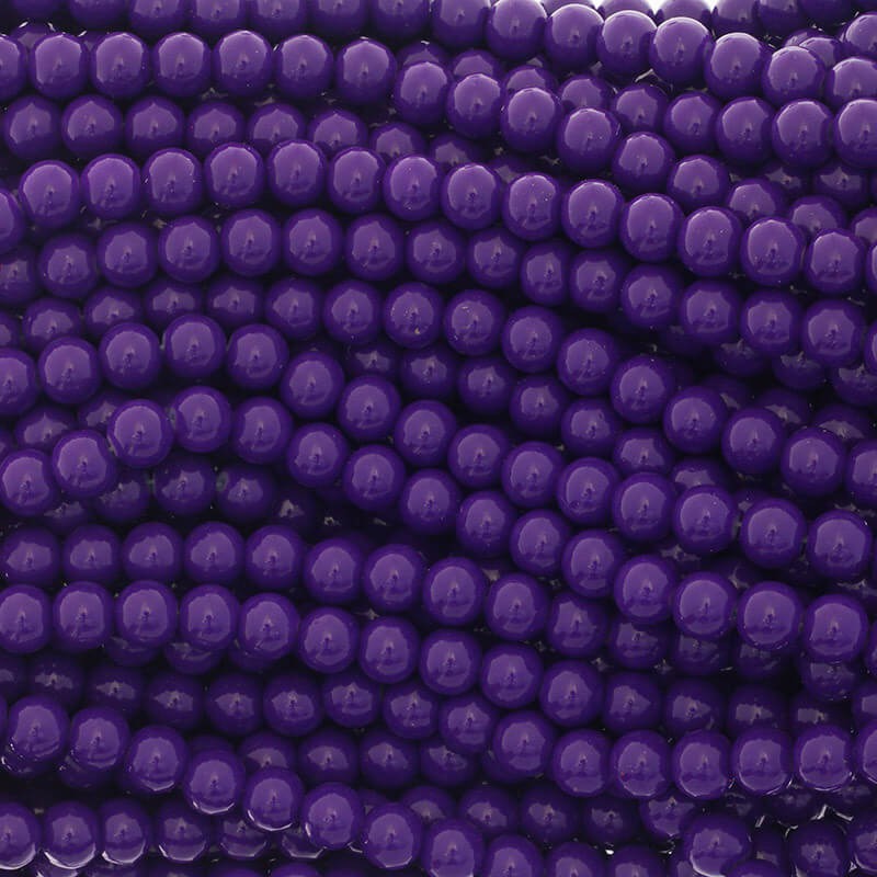 Milky purple beads / 8mm beads / for bracelets / 104 pieces SZTP0856