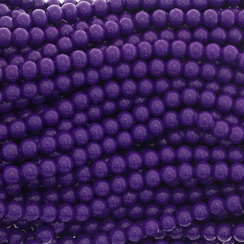 Milky purple beads / 8mm beads / for bracelets / 104 pieces SZTP0856
