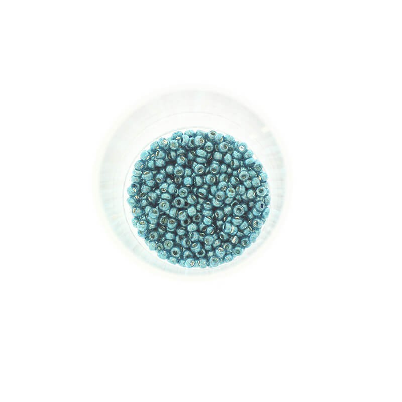 SeedBeads Premium Metalic Turquoise Beads (12/0) 10g SZDR20ME003