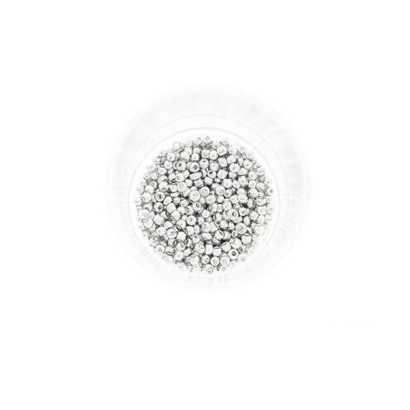 Koraliki SeedBeads Premium Metalic Silver (12/0) 10g SZDR20ME006