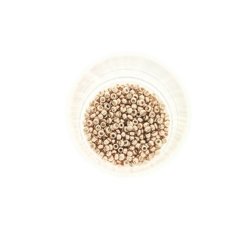 Koraliki SeedBeads Premium Metalic Delicate Pink Gold (12/0) 10g SZDR20ME011
