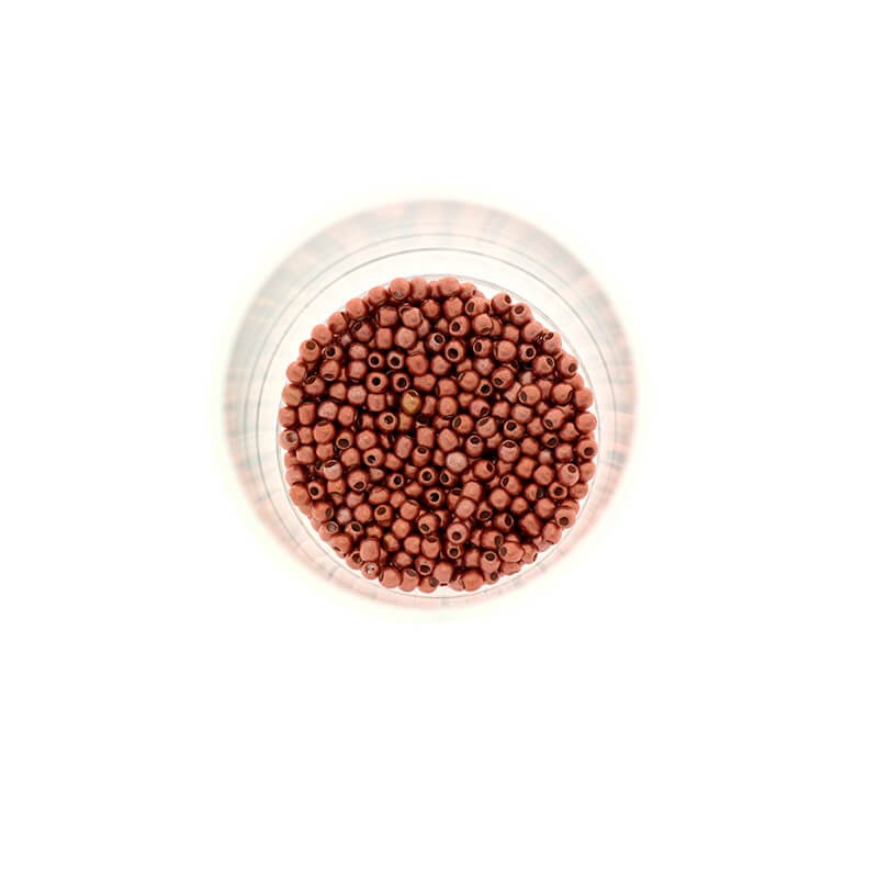 Koraliki SeedBeads Premium Metalic Matte Red Copper (12/0) 10g SZDR20MEM001