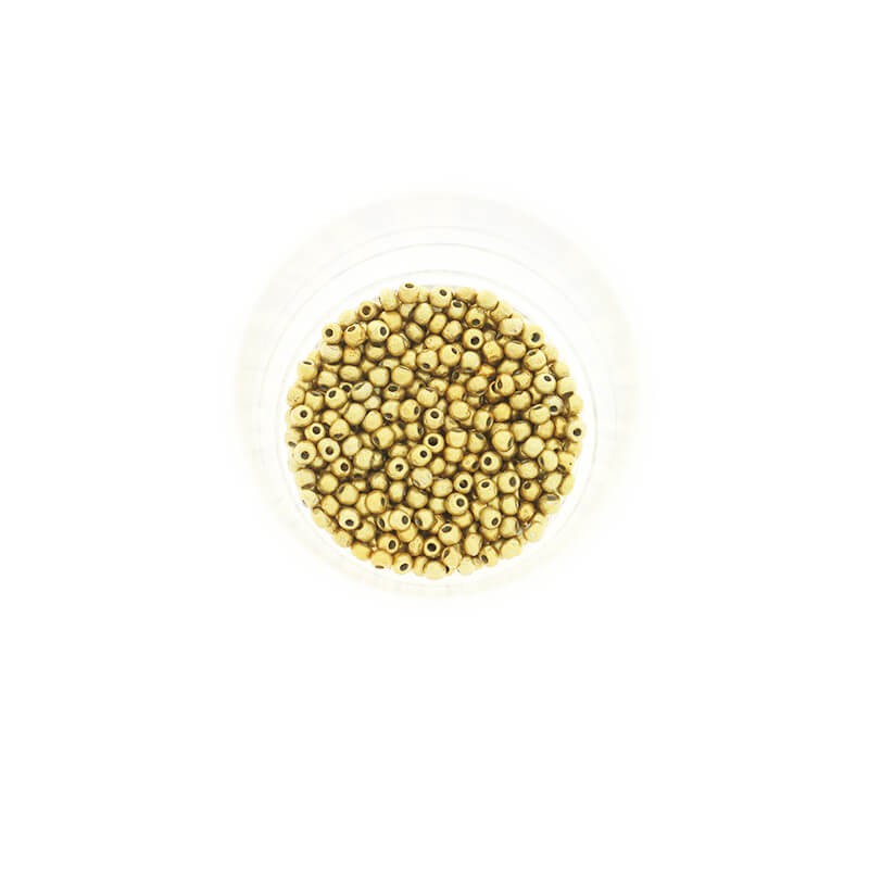 Koraliki SeedBeads Premium Metalic Old Gold (12/0) 10g SZDR20MEM006