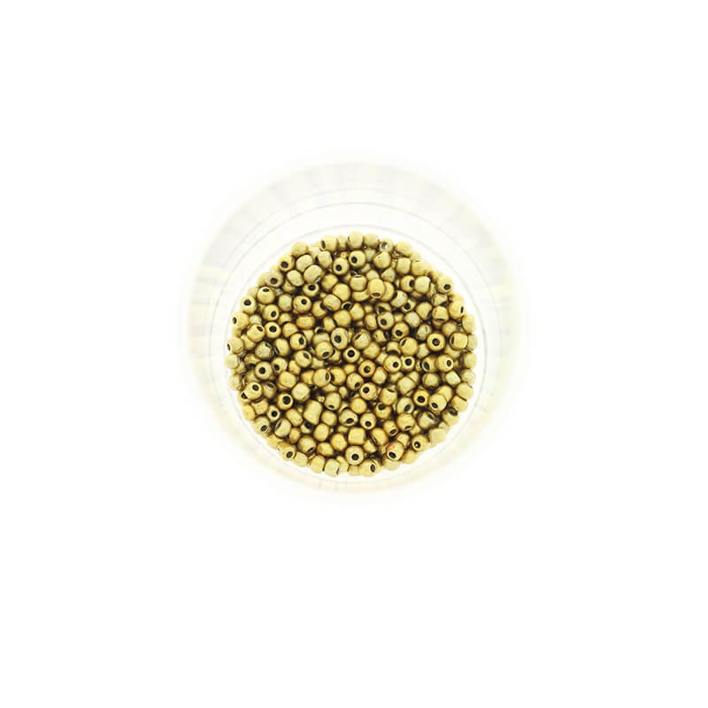 Koraliki SeedBeads Premium Metalic Old Gold (12/0) 10g SZDR20MEM006