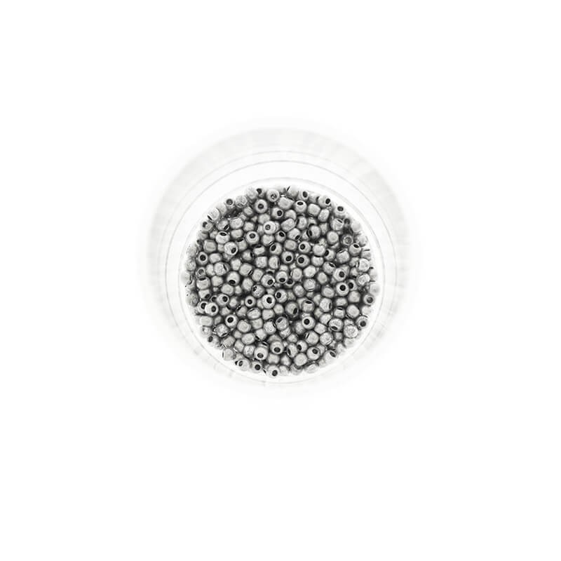 Koraliki SeedBeads Premium Metalic Platinium (12/0) 10g SZDR20MEM012