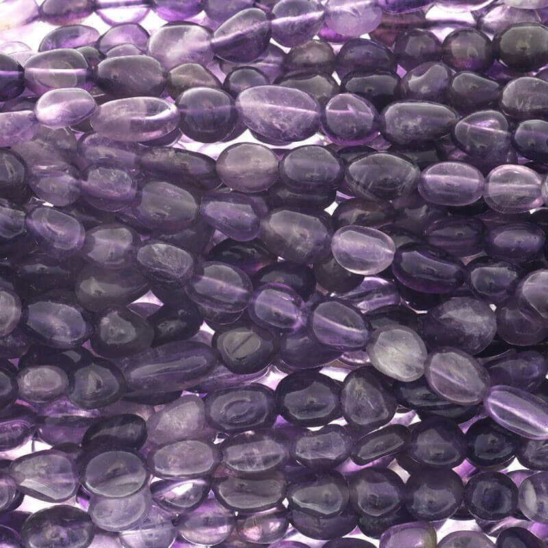 Irregular amethyst beads 6x8mm / rope 50pcs KAAMS01