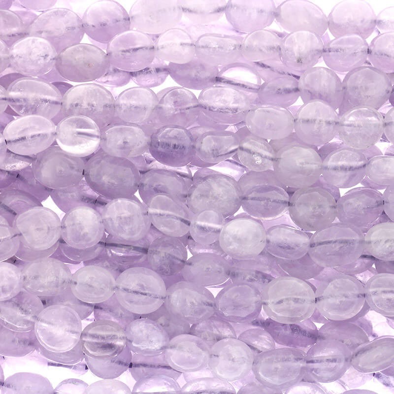 Lavender amethyst irregular beads 6x8mm / rope 50pcs KAAMS02