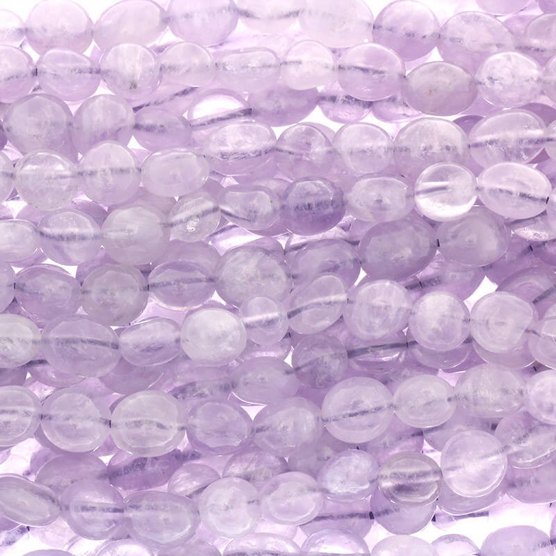 Lavender amethyst irregular beads 6x8mm / rope 50pcs KAAMS02