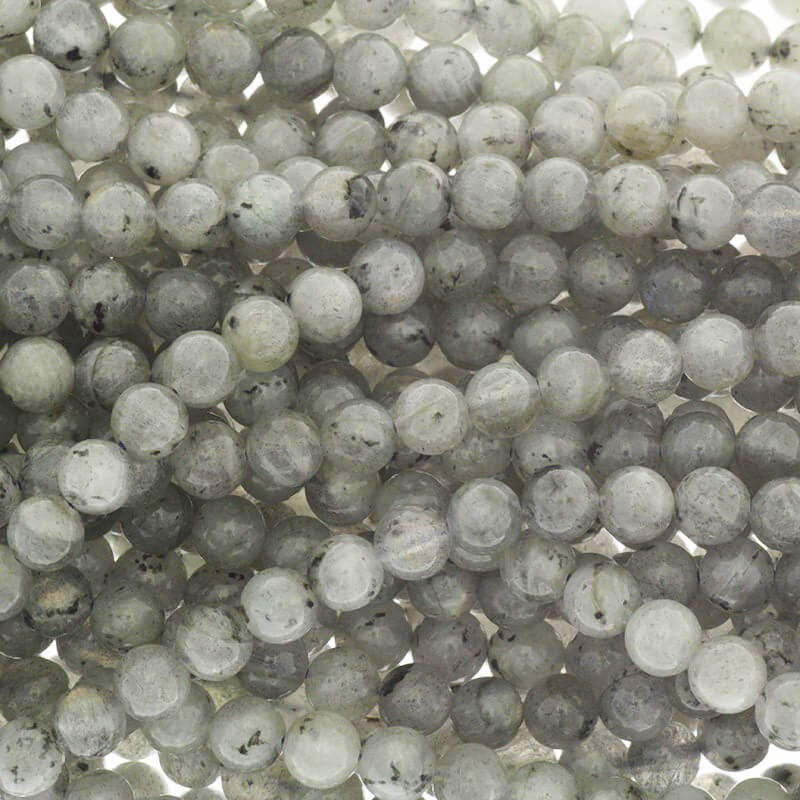 Labradorite / stones, balls 6 mm, rope 65 pcs. KALB061