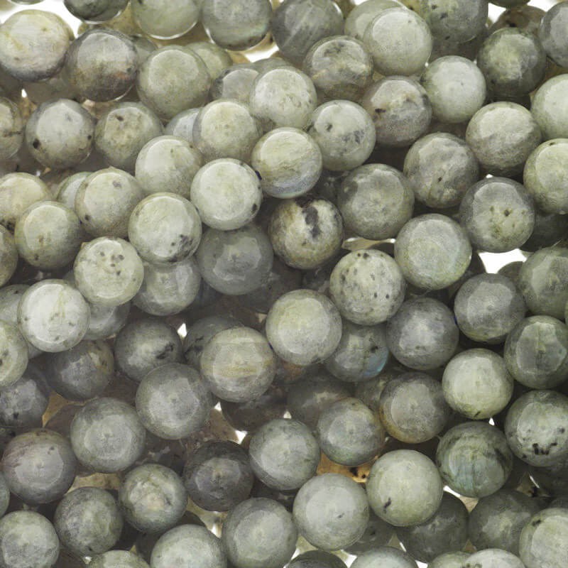 Labradorite / stones, 8mm balls, rope 50 pcs. KALB081