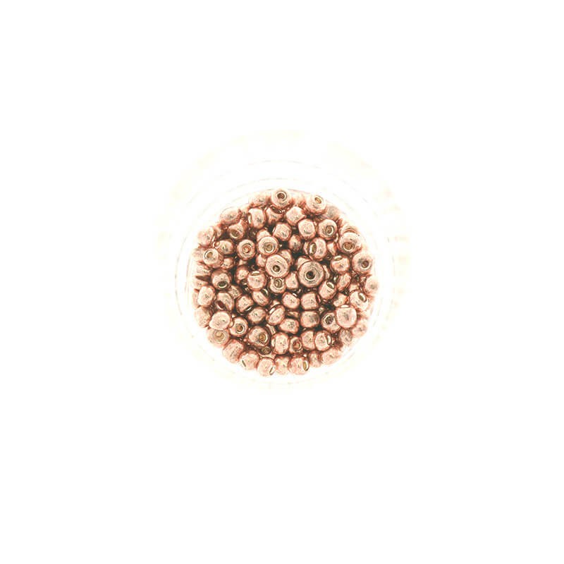 Koraliki SeedBeads Premium Metalic Pink Gold (8/0) 10g SZDR30ME002