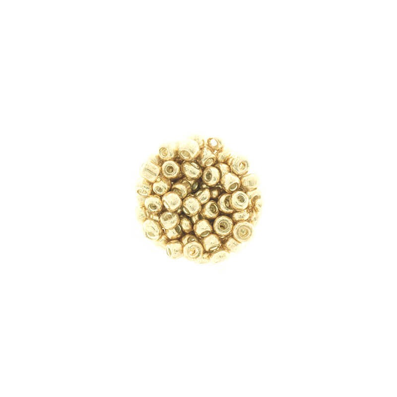 SeedBeads Premium Metalic Gold (7/0) 10g SZDR40ME003