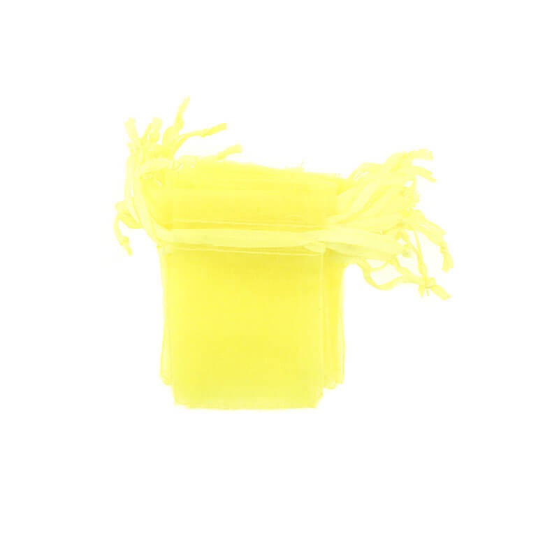 Organza bags yellow 5 x 7 cm 4pcs ORG5C4