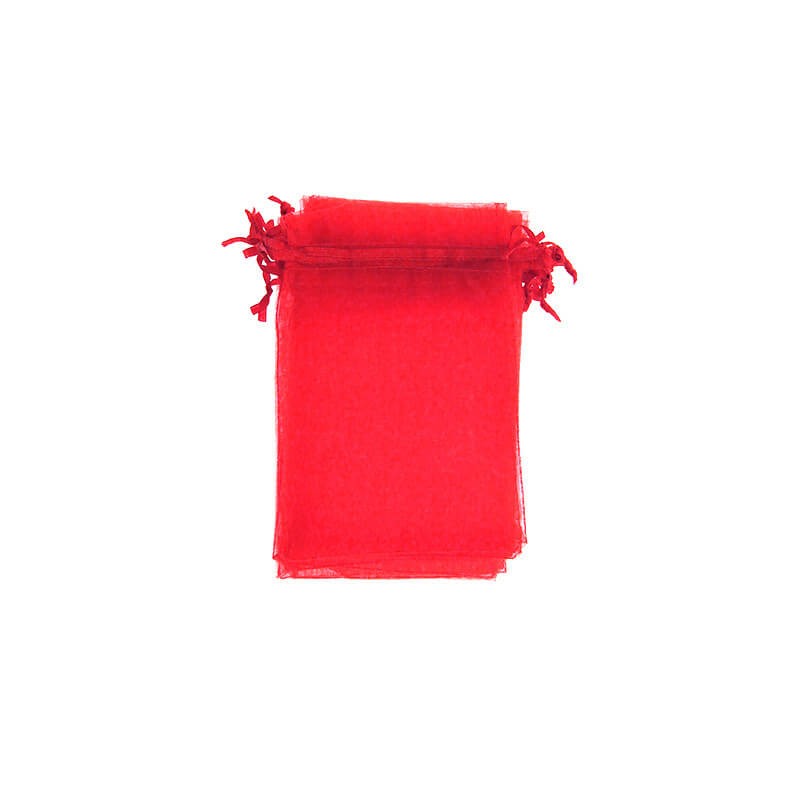 Organza bag red 10x15cm 2pcs ORG15C1