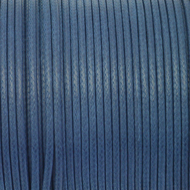Sznurek jubilerski 2mm ciemny niebieski poliamidowy plecionka 2m PW2MM35