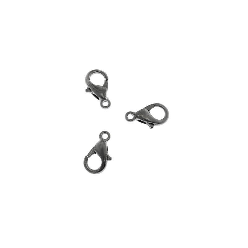 Carabiners for bracelets 10mm anthracite 10pcs ZAN10LM