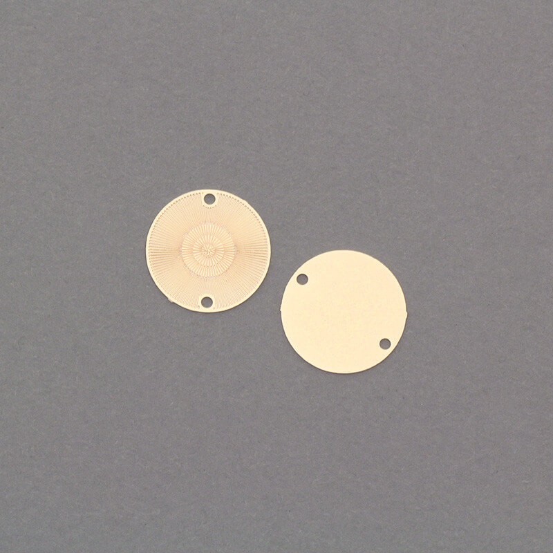 CD Splendide plate connectors gold-plated / rose gold 14mm 2pcs AKG648R