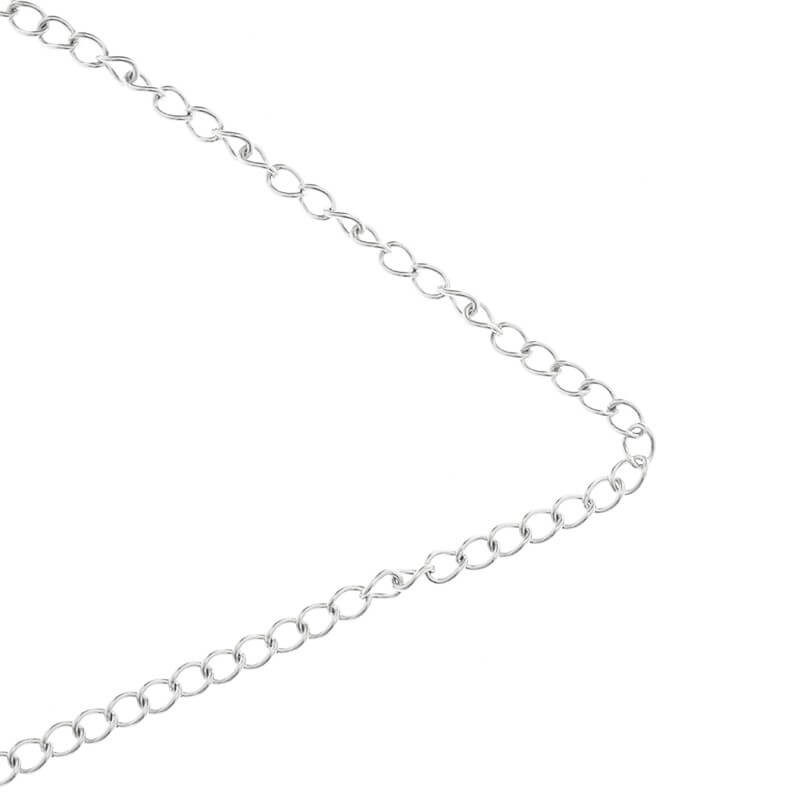 Chain / stainless steel / oval twist 3x4mm 1m LLSCH06
