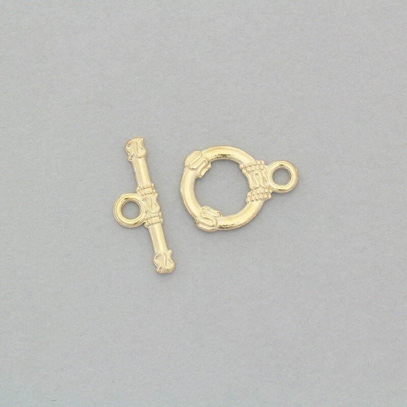 Two-piece toggle clasp / 2 sets / golden AKG592